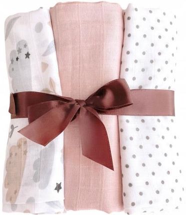 Aruś Pieluszki Pieluchy Muślinowe Zestaw 3szt. M