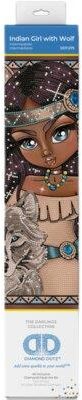 Diamond Dotz Zestaw Kreatywny Adults Indian Girl Z Wilkiem Dd7.075