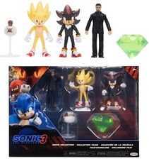 Zdjęcie Sonic The Hedgehog 3 Movie Collection Agent Stone, Shadow, Master Emerald, Super Sonic & Burrito Drone 2.5-Inch Mini Figure 5-Pack - Modliborzyce