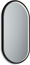 Zdjęcie Mirado Lustro Łazienkowe Led Barwa Neutralna Okrągłe 50x100cm Coretta Alublend W Ramie Czarny (809556) - Słubice
