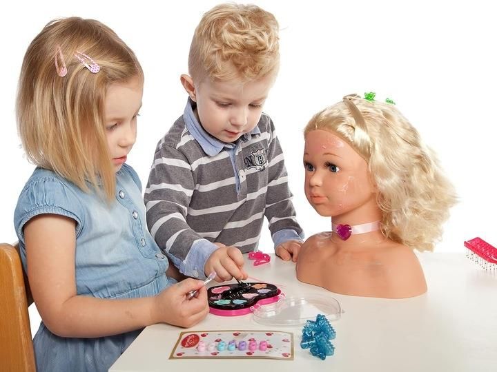 Klein Duża Głowa Do Stylizacji Czesania Makijażu Lalka Princess Coralie ...