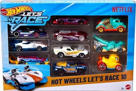 Hot Wheels Let's Race – Na start! Zestaw 10 samochodzików w skali