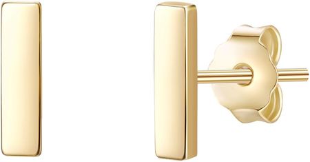 Glanzstücke München Srebrne kolczyki sztyfty srebro wysokiej próby żółte złoto Kolczyki 1 ct Damski