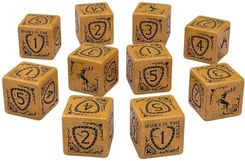 Zdjęcie Q-Workshop Komplet kości D6 Gra o Tron - Baratheon - Biskupiec