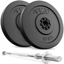 Zdjęcie 4FIZJO Zestaw Kulturystyczny Obciążenie Talerze 20Kg + Sztanga Gryf Prosty 150Cm - Nałęczów