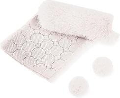 Zdjęcie Dpcraft Futerkowe Pompony Na Taśmie Białe 3cm 50szt. - Piastów