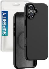 Zdjęcie Superity ColorSoft - Czarne etui silikonowe do iPhone 17 Czarny Atrament - Warka