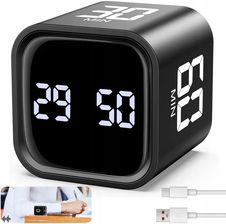 Zdjęcie Bedee Minutnik Kuchenny Timer Czasomierz Cube Gravity Sensor Wyświetlacz Led (6HG3372BK34) - Bartoszyce
