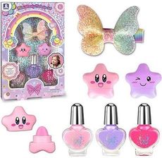 Frikolino.Pl Zestaw Pi�kno�ci Lakier�w Lakiery Do Paznokci Dla Dzieci B�yszczyki