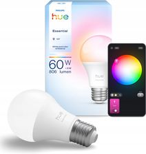 Zdjęcie Philips Hue Essential A60 Inteligentna Żarówka E27 8W (929004235401) - Słubice