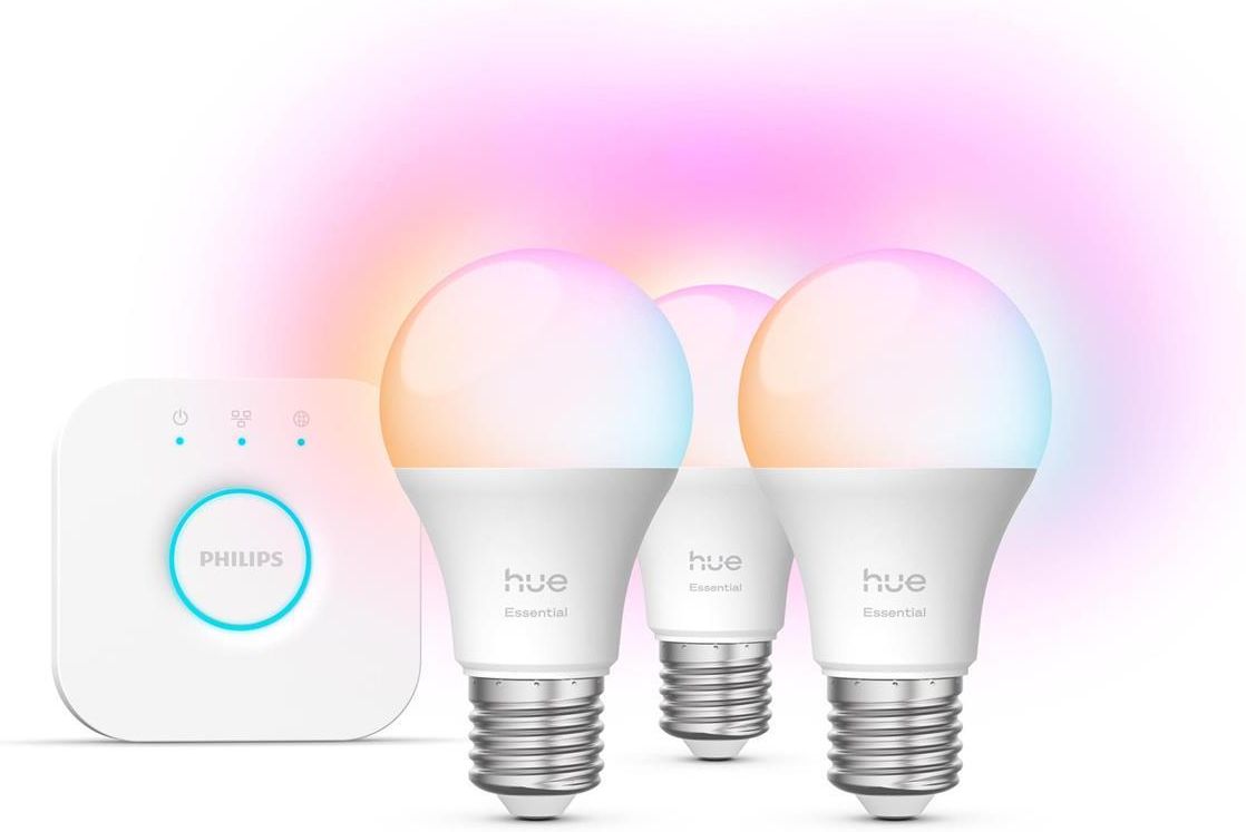 Philips Hue Essential White And Color Ambiance 3Xżarówka E27+