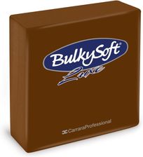 Zdjęcie Serwetki Papierowe Bulkysoft Trzywarstwowe 40X40 Składane 1/4 Kolor Brązowy A'40 Luxe Punta-Punta - Zakroczym