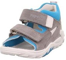 Superfit Sandały chłopięce Flow, Szary turkusowy 2010, 23 EU