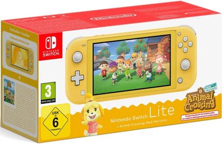 Nintendo Switch Lite Yellow + Animal Crossing New Horizons