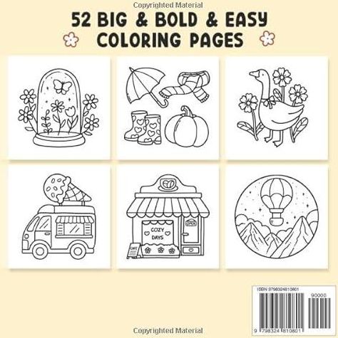 [AC] Stress Relief: Coloring Book for Adults and Kids, Bold and Easy ...