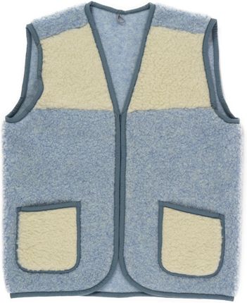 Kamizelka wełniana merynos Serena niebieska XL Tombler wyroby rehabilitacyjne Ocieplacz pozabiegowy