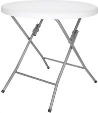 Zdjęcie Springos Stolik Bankietowy Okrągły Składany 75X80cm Koktajlowy Cateringowy Biały - Sędziszów Małopolski