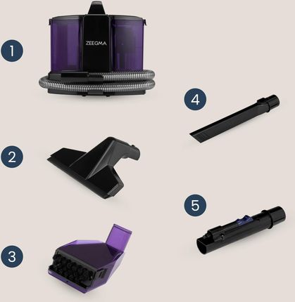 Zeegma Odkurzacz Piorący Zonder Wash Compact 500W 1,5L (M9K2RZDJP