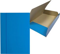 Zdjęcie Bantex Teczka Kartonowa Lakierowana Z Gumką A4 Niebieska - Czempiń