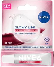 Zdjęcie Nivea Glowy Lips Balsam do Ust Berry SPF30 10ml Vegan Formula - Kraśnik