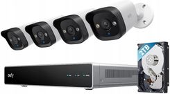 Zdjęcie Eufy Bullet E40 4K IP67 POE AI 4 szt. + Rejestrator + Dysk 2TB  - Reda
