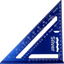 Zdjęcie Silver Kątownik Stolarski Aluminiowy Przymiar 7" Metryczny (EX11516) - Łapy