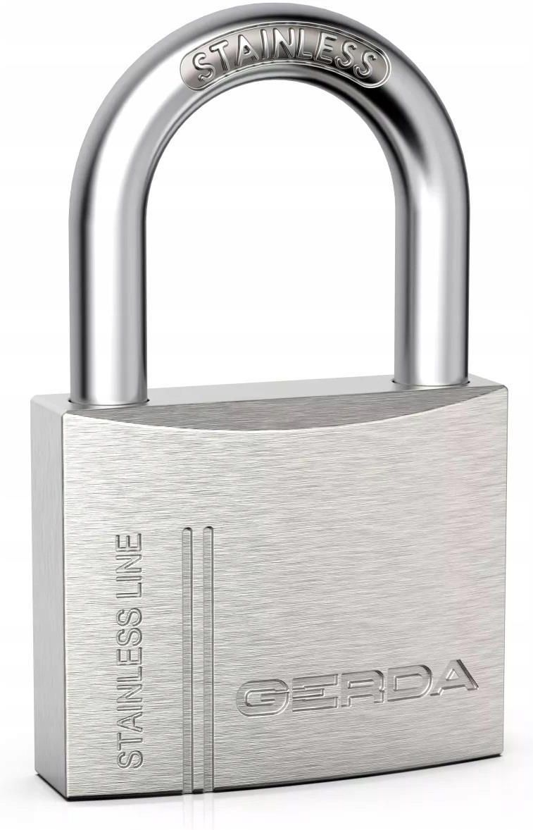 Zdjęcie Gerda Kłódka Stalowa Stainless 30Mm Blister (GRKNPS30) - Sokółka