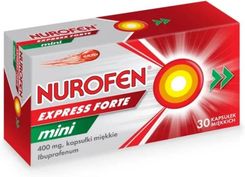 Zdjęcie Reckitt Benckiser Nurofen Express Forte Mini 400mg 30kaps. - Będzin