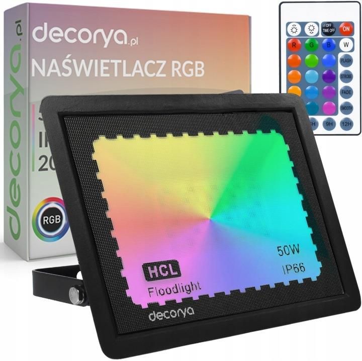 Ryb Led Halogen Decorya Mocny Halogen Naświetlacz Reflektor Kolorowa Lampa Led Rgb 50W ...