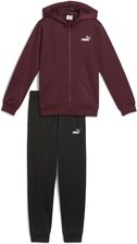 Zdjęcie Młodzieżowy dres z bluzą z kapturem i zamkiem z poliestru PUMA Ruby Shimmer Red - Raszków