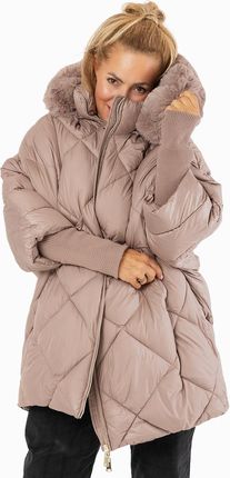 Kurtka zimowa oversize z kapturem i futerkiem NORDIC PUFF