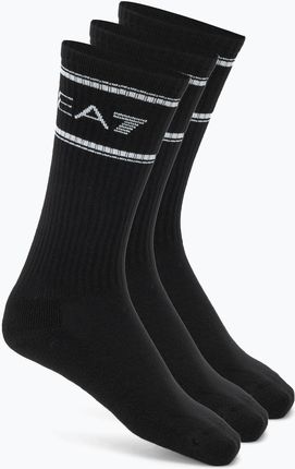 Skarpety EA7 Emporio Armani Train Socks Sponge 3 pary black/black/black