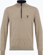 Zdjęcie Sweter męski Aeronautica Militare 1/2 Zip sand melange - Piastów