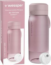 Zdjęcie Wessper Różowa Tritanowa Butelka Na Wodę 500Ml Kswes-B-273Pk500 - Płoty