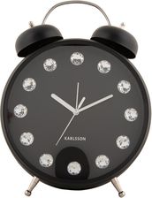 Zdjęcie Karlsson Budzik Glam Diamonds xl Czarny (KA6019BK) - Żarów