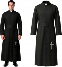 Zdjęcie Strój Księdza Karnawałowy Sutanna Ksiądz dla Dorosłych Kostium na Halloween - Sosnowiec