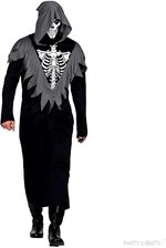 Zdjęcie Strój męski na Halloween - kostium "Śmierć", czarny, szata z kapturem, zestaw, karnawał - Bochnia