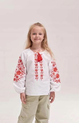 Koszula Bawełna Haftowana Dziewczęca Ukraina 104