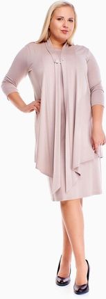 Sukienki Sukienka Suknie FSU1010 BEŻOWY CIEMNY