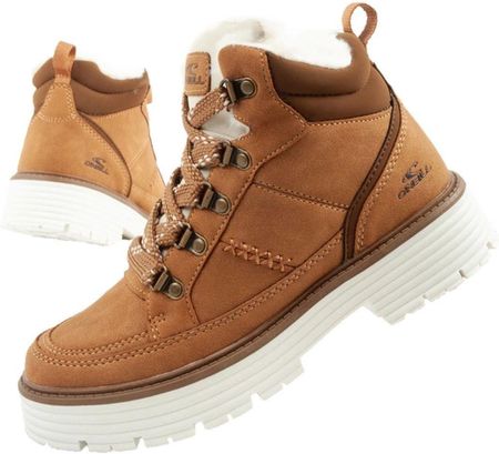 O'neill buty trapery zimowe damskie botki za kostkę ocieplane modne brązowe