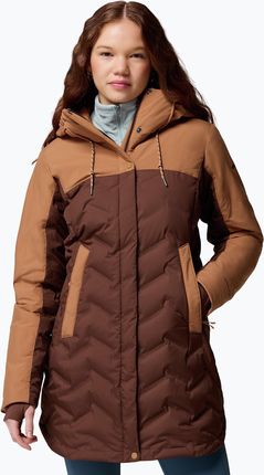 Płaszcz puchowy damski Columbia Mountain Croo III Mid Down tobacco/camel brown