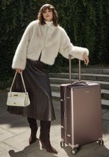 Zdjęcie Skórzana spódnica midi brązowa - Błonie