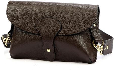 Damska Torebka Skórzana Luka 24-076 DOLLARO INSTAGRAMKA ciemny brąz