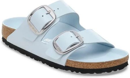Klapki Birkenstock Arizona Big Buckle baby blue high shine wąskie 1030374