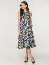 Zdjęcie Sukienka w kolorowe kwiaty - Reda