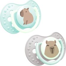 Zdjęcie Canpol Lovi Smoczek Uspokajający 6-18 Miesięcy Silikonowy Dynamiczny Capichill Boy 2Szt. - Zielonka