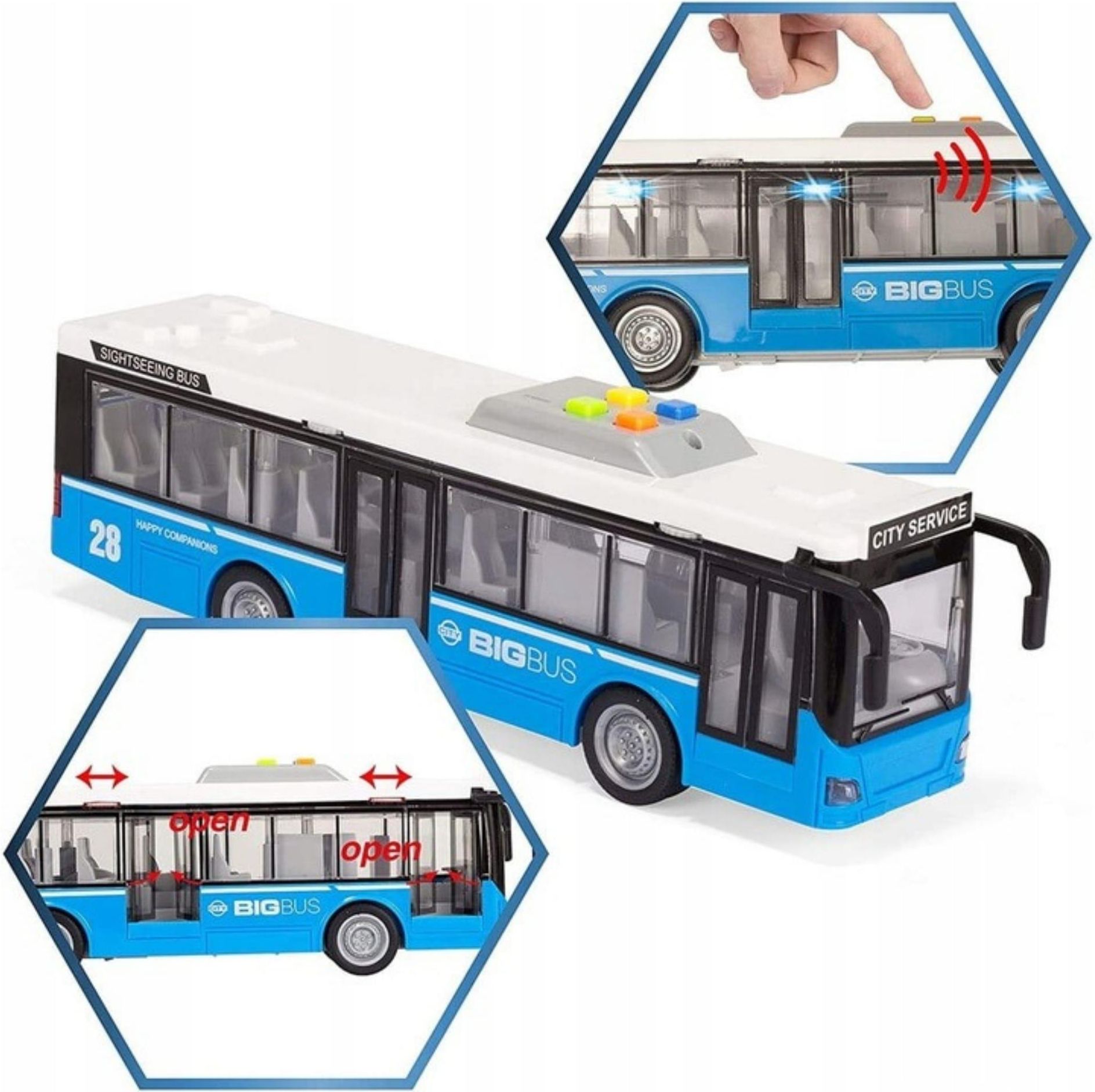 Woopie Autobus Miejski Interaktwny Elektryczny 1:16 - Ceny i opinie ...