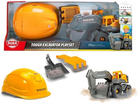 Dickie Toys Construction Koparka Volvo Z Kaskiem 28Cm