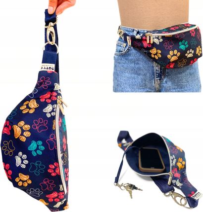 Dotty Sportowa Saszetka Biodrowa Nerka Damska Zapinana W Pasie Torba Na Pas