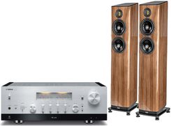 Zdjęcie Yamaha R-N2000A Srebrny + Vela Fs408.2 Orzech - Mosina